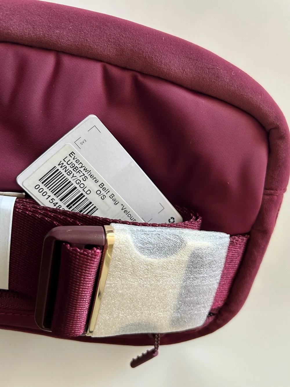 lululemon athletica Deep Plum Cosmetic Pouch with Logo